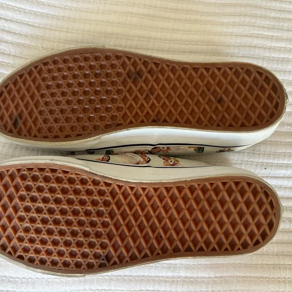 Vans Cream Hula Dancer Print Sneakers M9.5 W11 - Picture 4 of 4